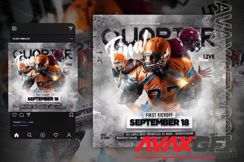 Football Flyer Template HKC5F4W