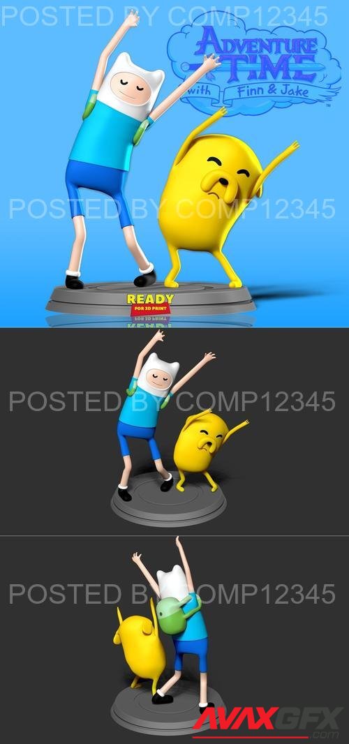 Finn and Jake 3D Print