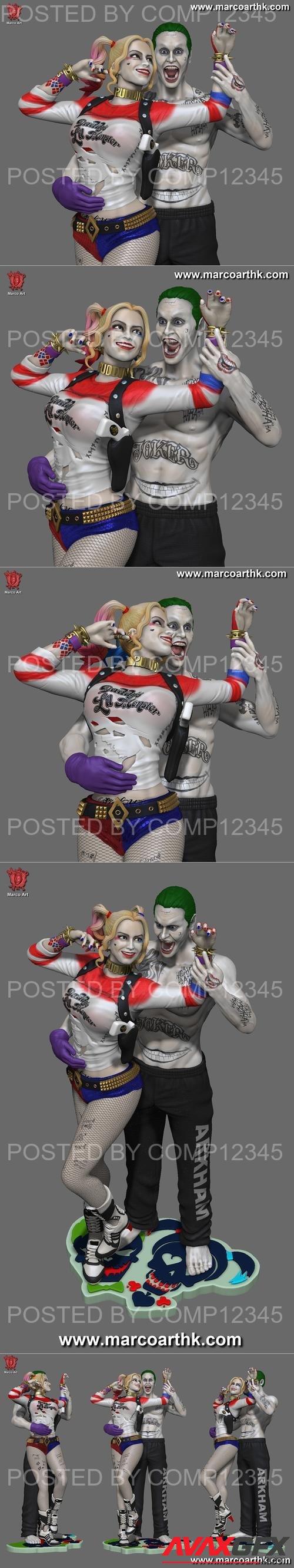 Marco Art - Joker and Harley 3D Print