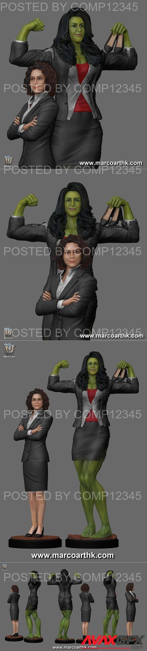 Marco Art - She Hulk 3D Print