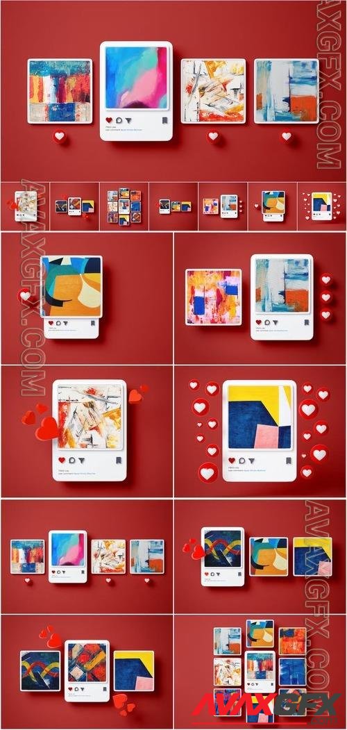 Instagram Post Mockup Set 02 [PSD]