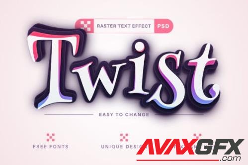 Twirl - Editable Text Effect - 14475765