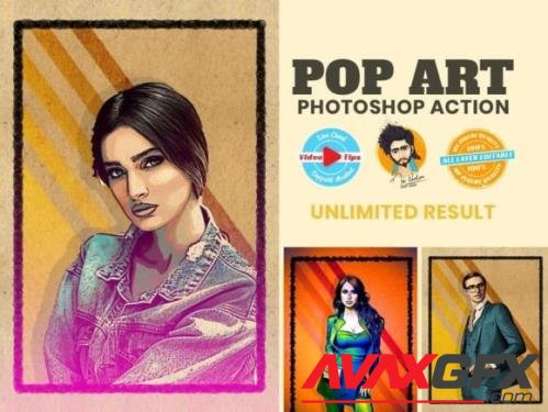 Pop Art Photoshop Action - 6359547