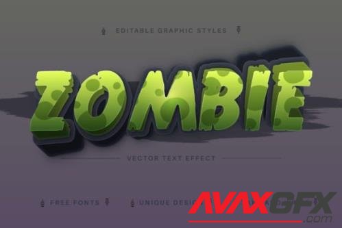 Zombie - Editable Text Effect, Font - 14477584