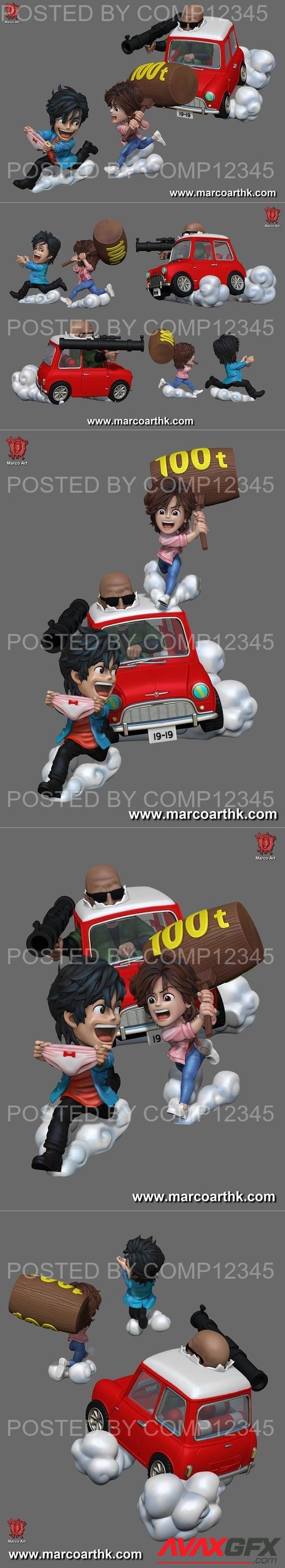 Marco Art - Q City Hunter 3D Print