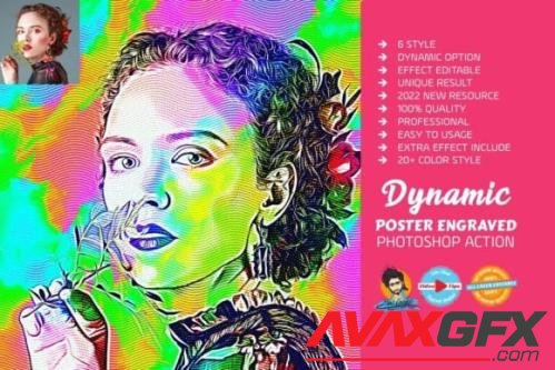 Dynamic Poster Engraved Effect - 7137294