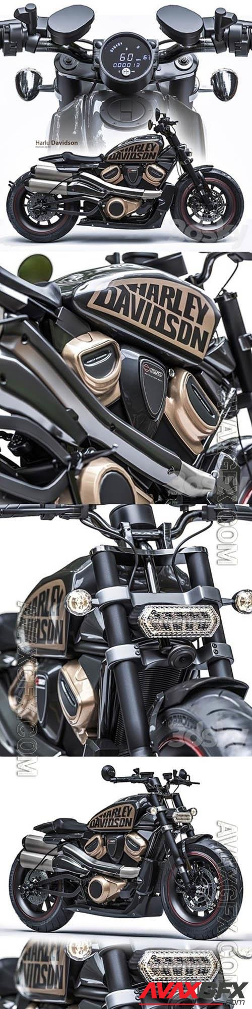 Harley Davidson - 3d model