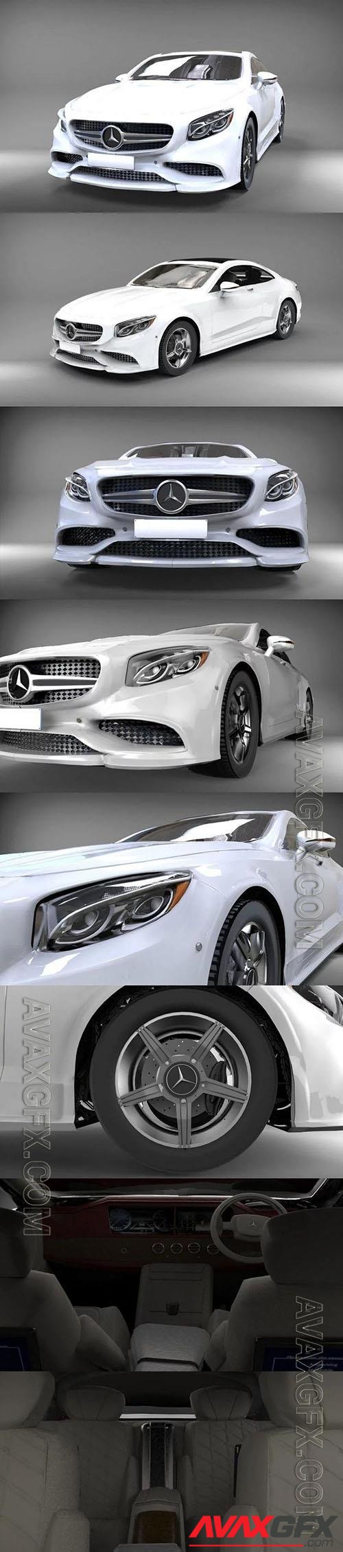 Mercedes benz s63 - 3d model