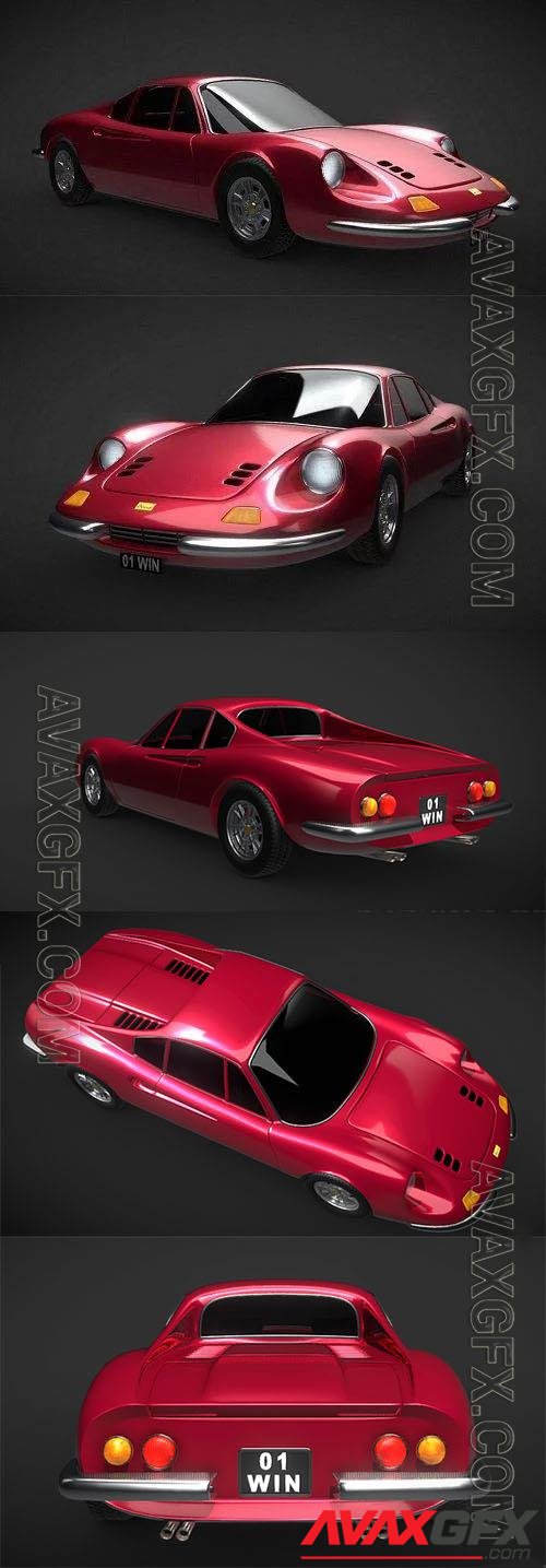 Ferrari Dino 246 - 3d model