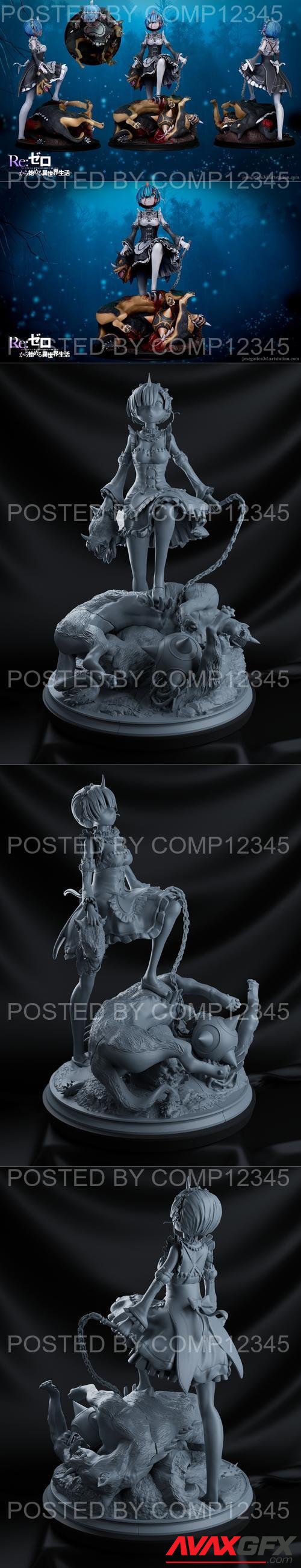 Rem Collectible from Re-Zero 3D Print