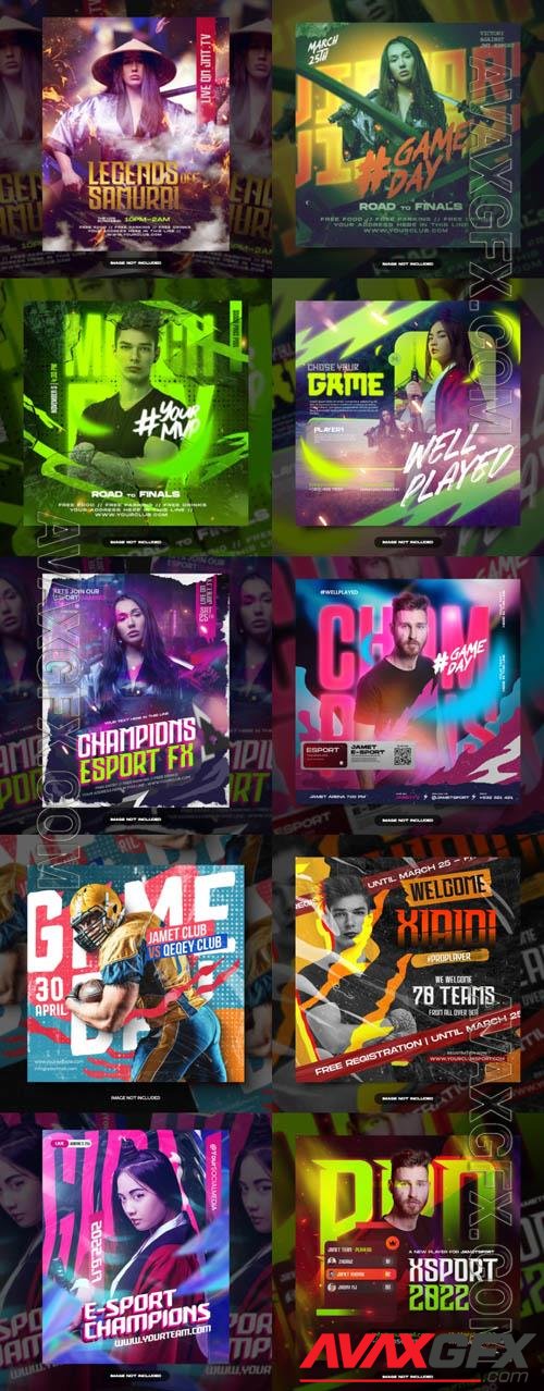 Flyer social media post, psd banner set vol 263