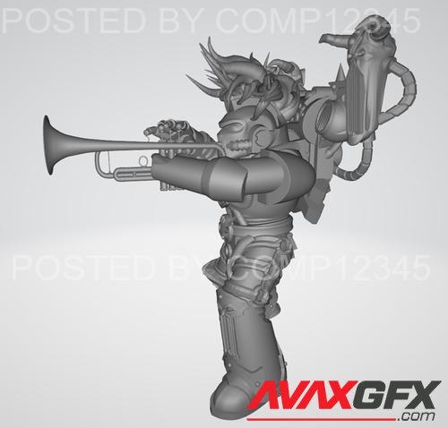 Trumpet Marine 3D Print