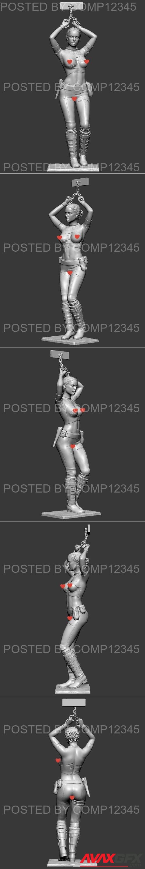 Padme in handcuffs NSFW Version 3D Print