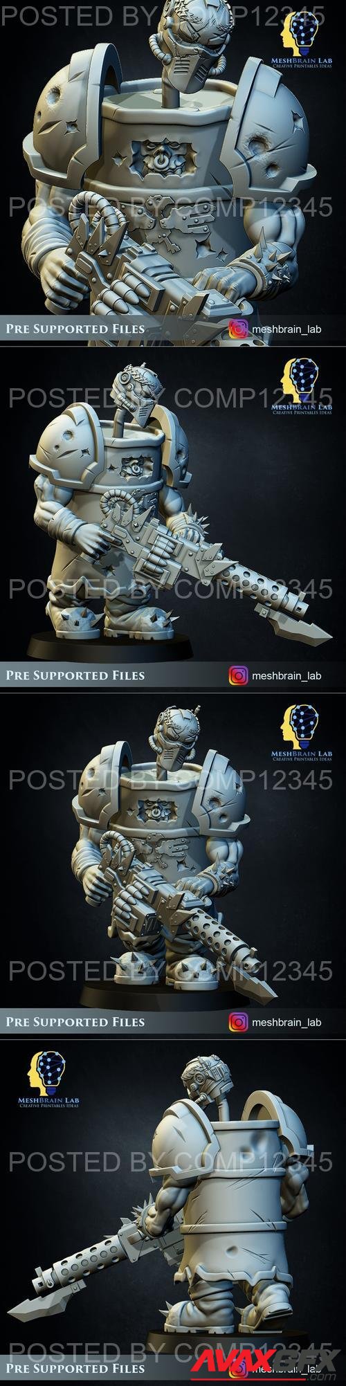 Ork Commando Stealth Master 01 3D Print