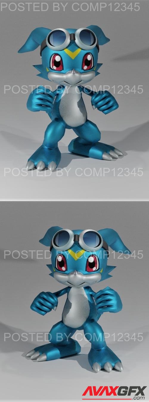 Veemon Davis Digimon Adventure 02 - The Beginning 3D Print