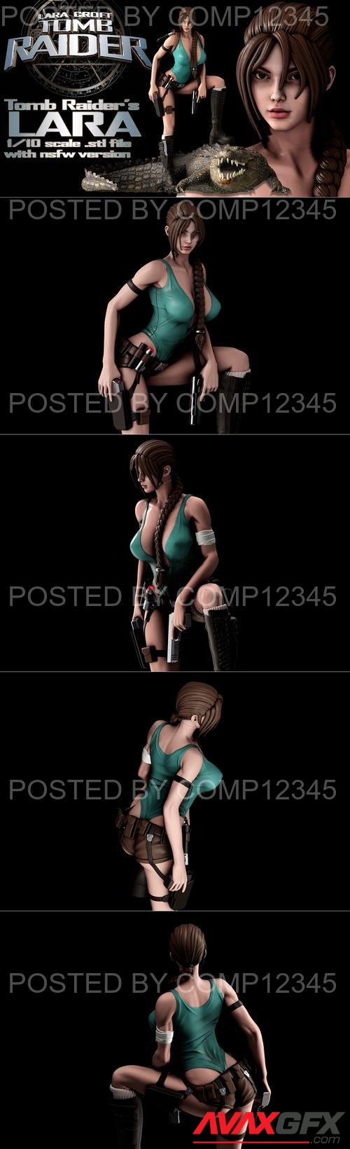 Lara Croft Tomb Raider 3D Print