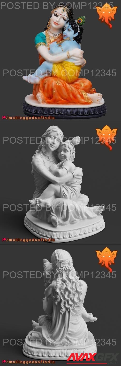 Krishna Mother 3D Print