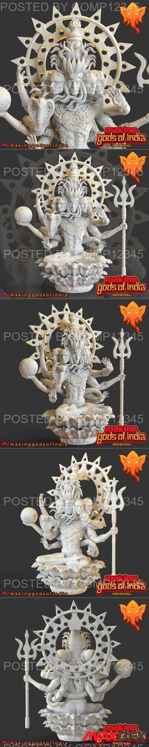 Shiva as Infinite Consciousness 3D Print