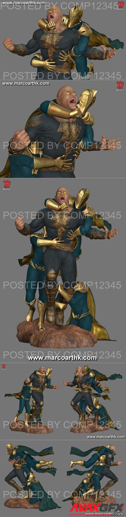 Marco Art - The Black Adam and Doctor Fate 3D Print