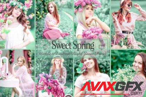 12 Sweet Spring Mobile & Desktop Lightroom Presets, Bright - 2530294