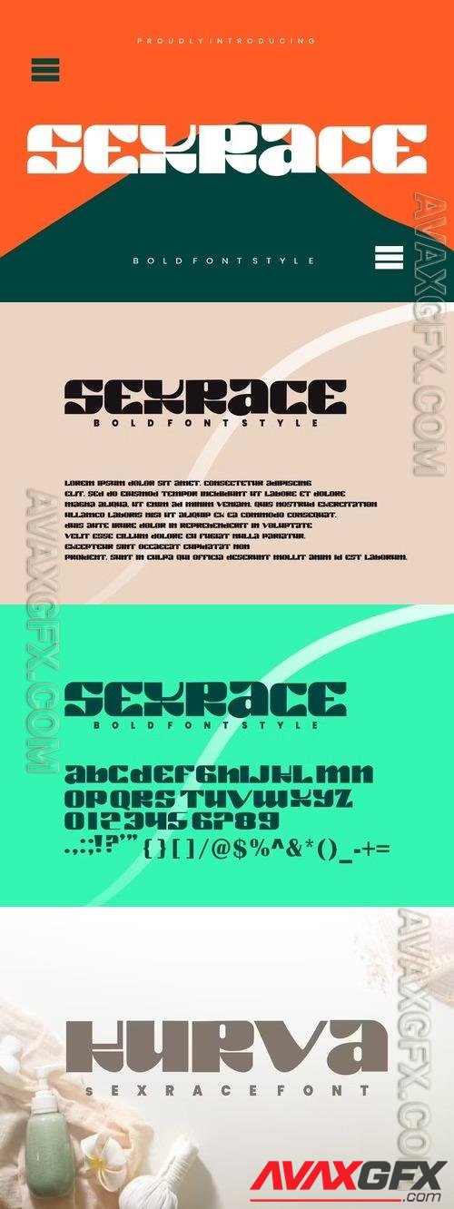 Sexrace - Bold Font