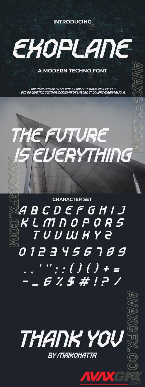 EXOPLANE FONT