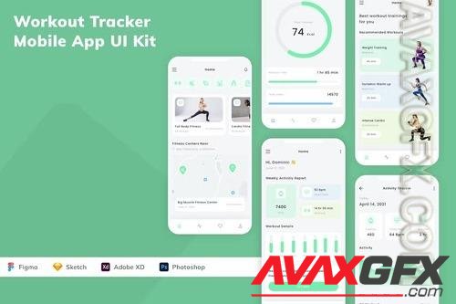 Workout Tracker Mobile App UI Kit