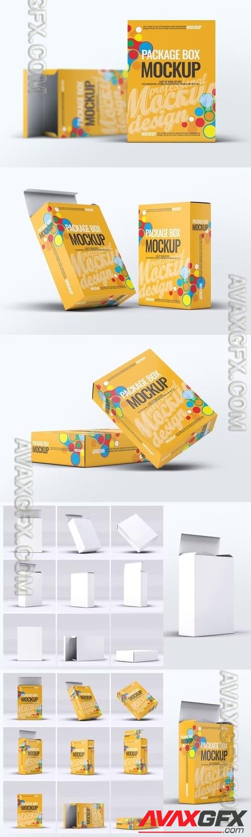 Package Boxes Mock-Up v.2 PSD