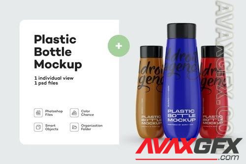 Glossy Plastic Bottle Mockup PSD