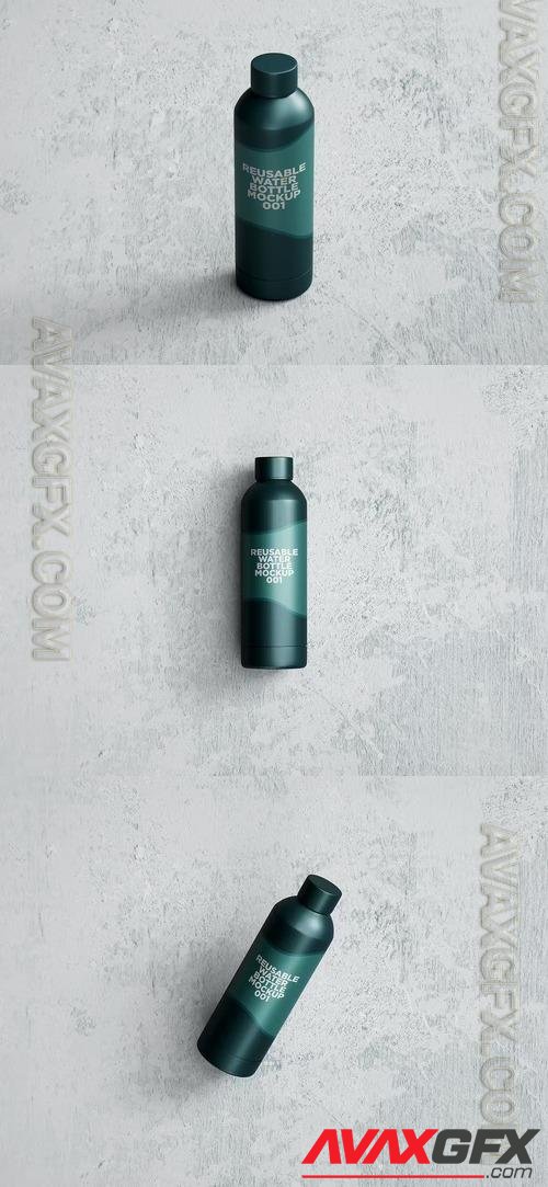 Reusable Water Bottle Mockup 001 PSD