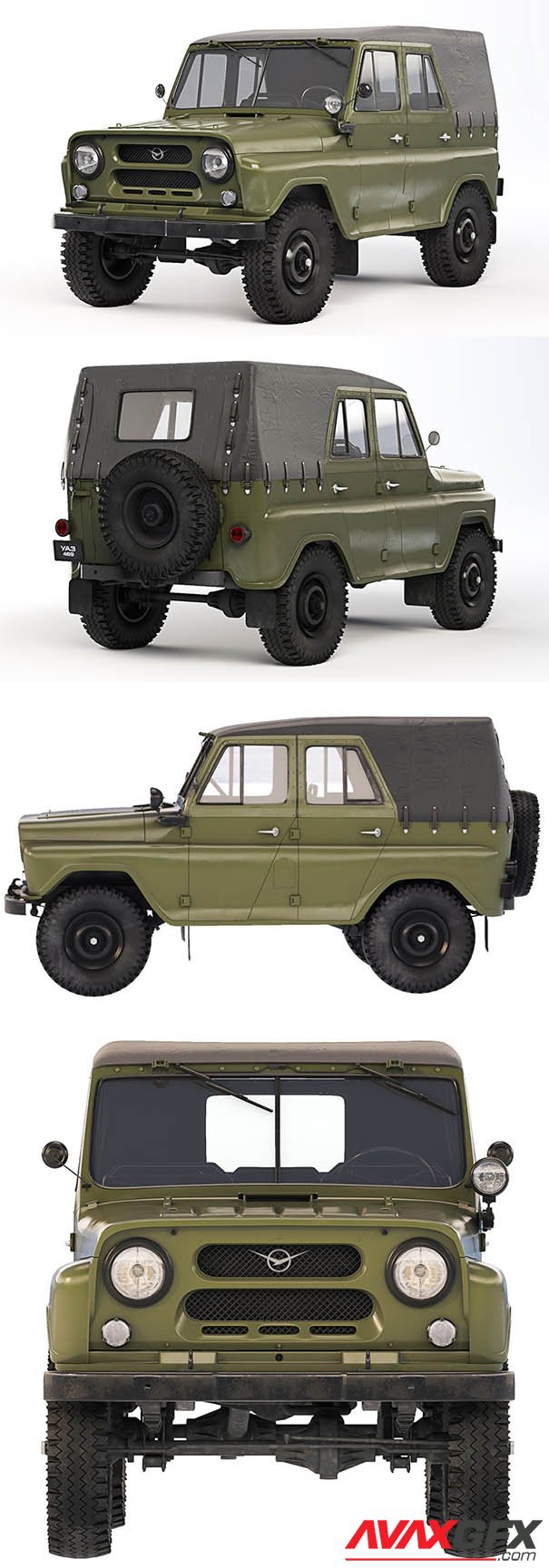 UAZ 469 1970 3D Model