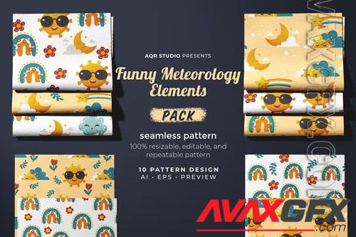 Funny Meteorology - Seamless Pattern Design