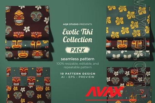 Exotic Tiki Collection - Seamless Pattern Design