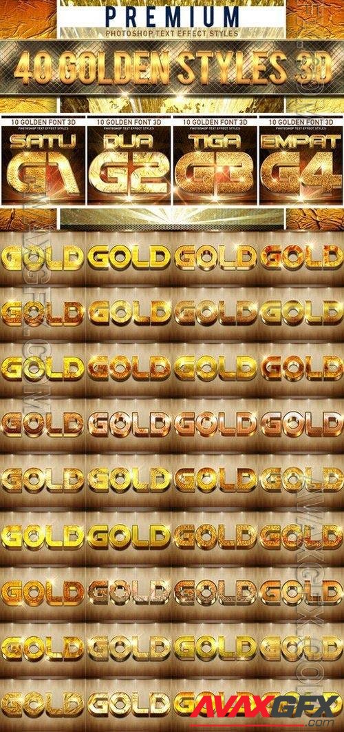 40 Golden Styles 3D