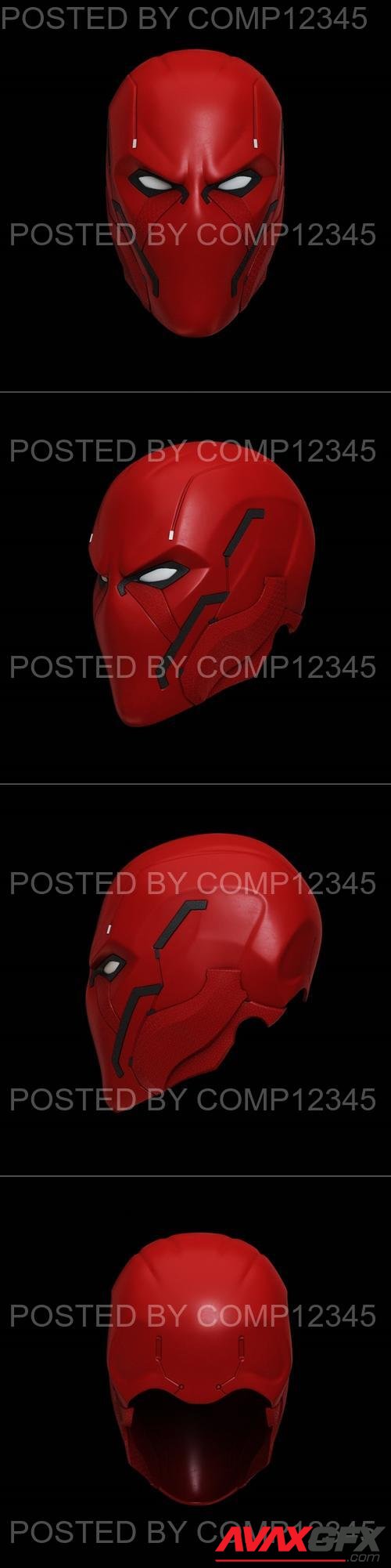 Red Hood Beyond Helmet 3D Print