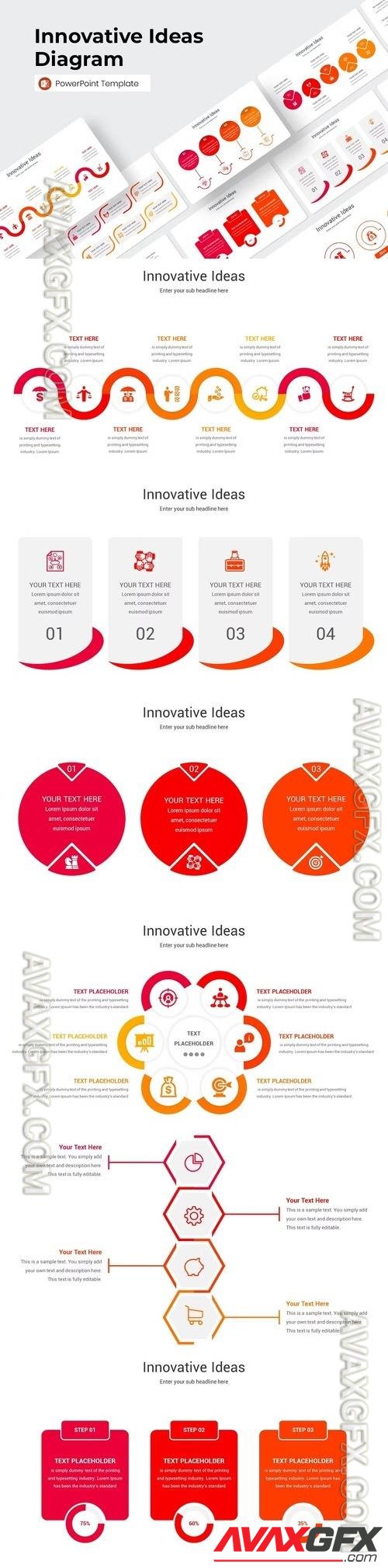Innovative Ideas Diagram PowerPoint, Keynote and Google Slides Template