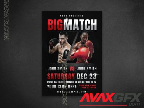 Boxing Flyer Layout 414539870 [Adobestock]