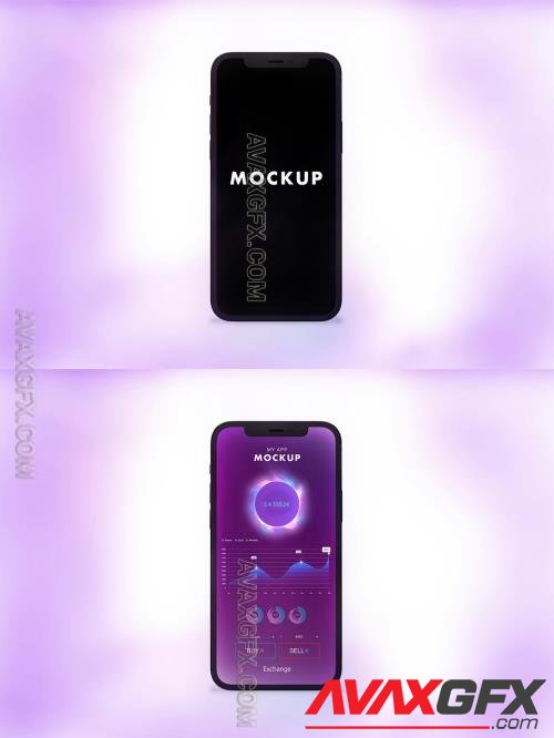 One Smartphone Pro for Software UX Mockup and App Design on a Light Background with Smoke 409289096 [Adobestock]