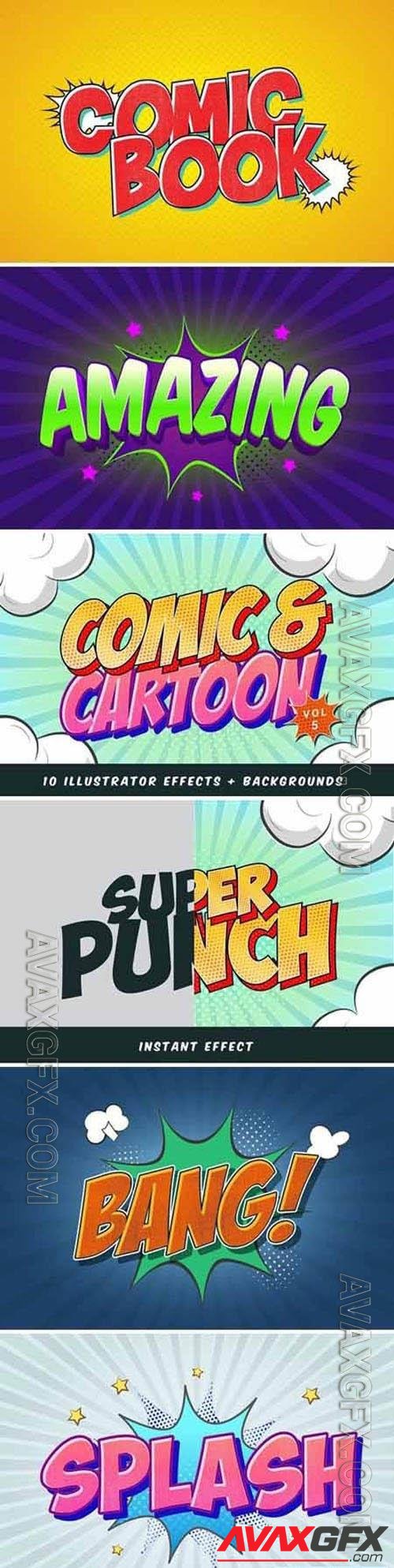 Comic Book Styles for Illustrator V5