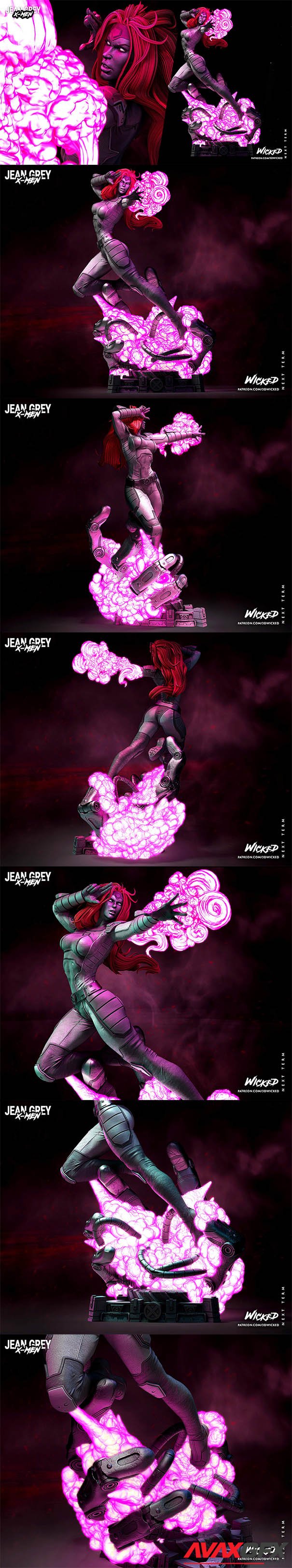 WICKED – Jean Grey Statue – 3D Print