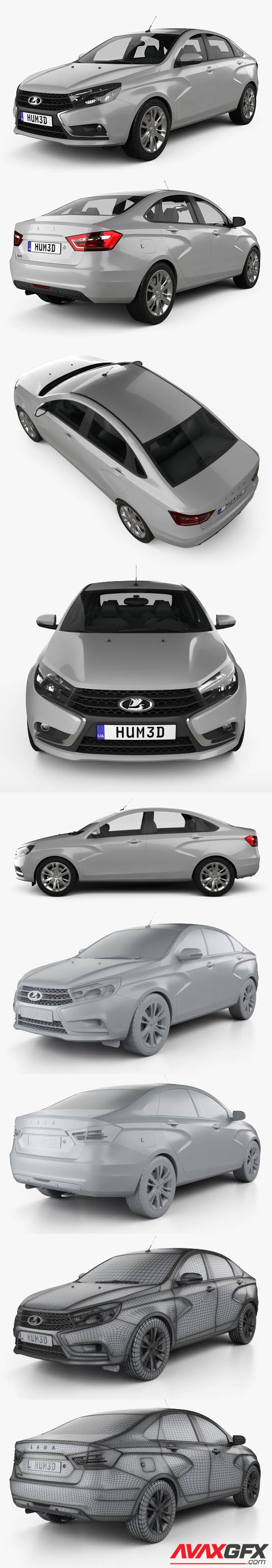 Lada vesta 3d model