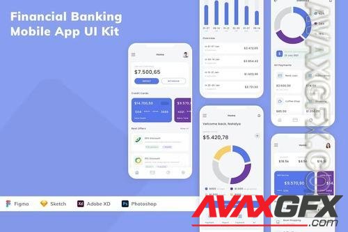 Financial Banking Mobile App UI Kit