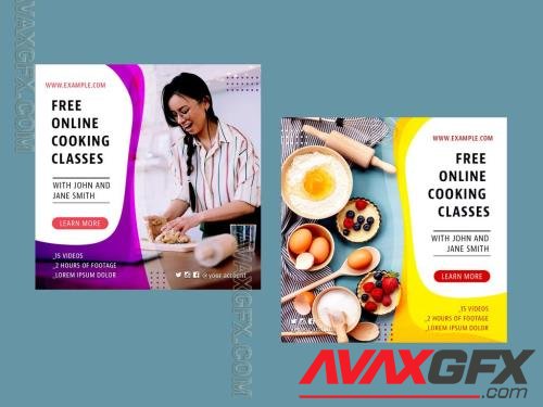 Online Cooking Courses Social Media Layout 363938818 [Adobestock]