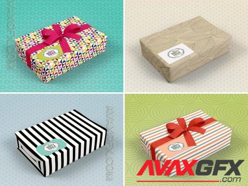 Gift Wrapped Box Mockup 352974851 [Adobestock]