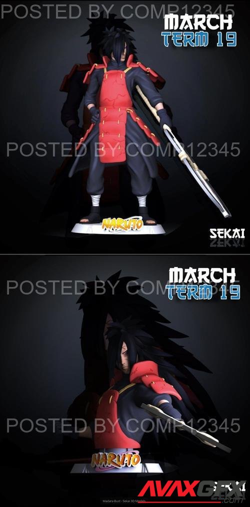 Madara Sculpture and Bust - Sekai 3D Print