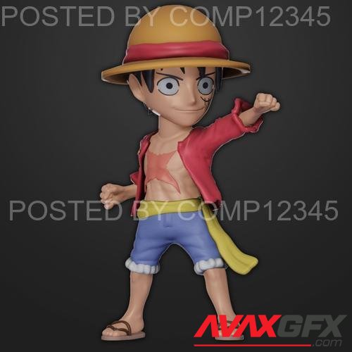 Monkey D. Luffy Bobblehead 3D Print