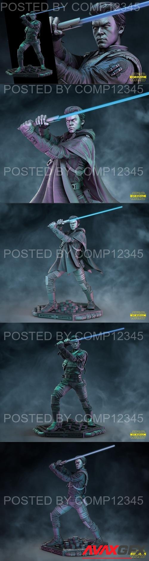 Star Wars - Cal Kestis Sculpture 3D Print