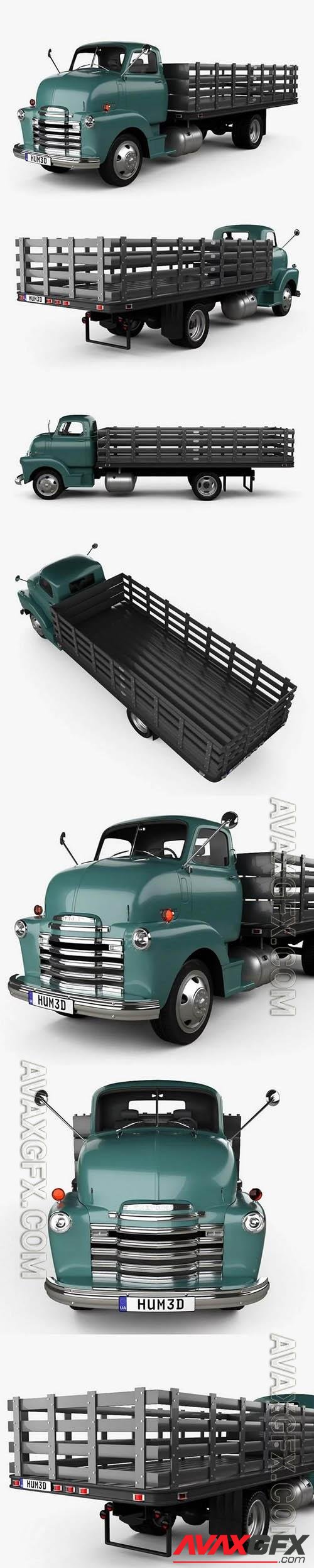 Chevrolet COE Flatbed Truck 1948 - 3d model