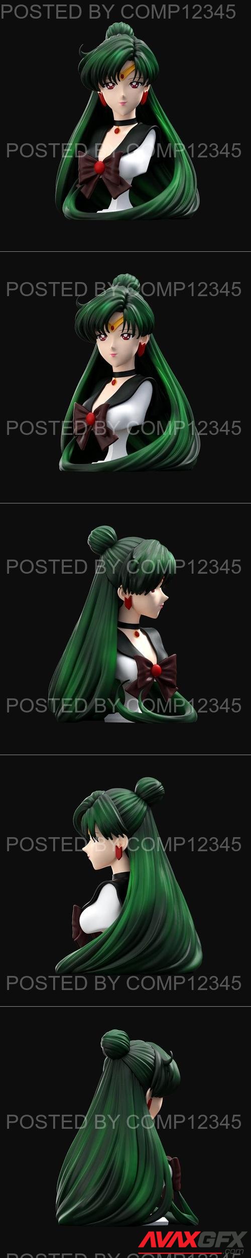 Sailor Pluto bust 3D Print