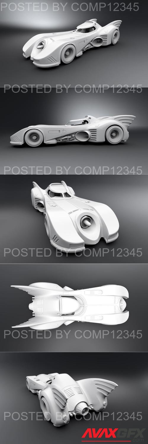 Batmobile Scale model 3D Print
